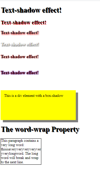 How Do You Add a Shadow to Text and Text Effects In Css